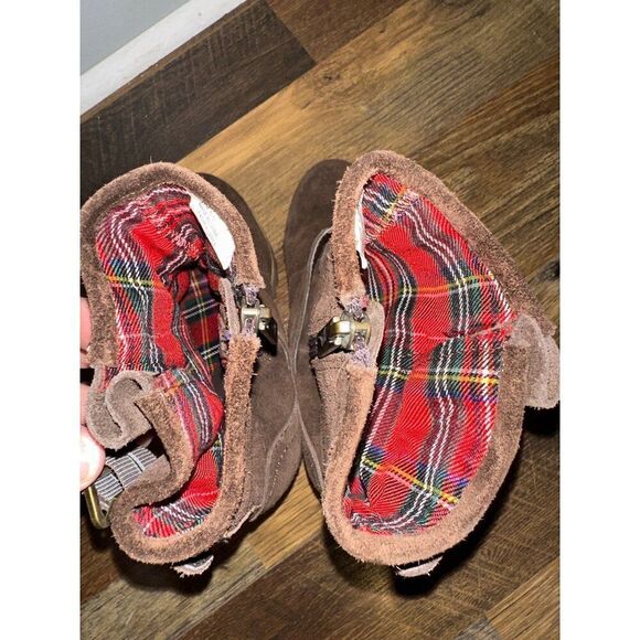 Sbicca Harmonic Brown Boots With Stacked Heel/ Hidden Wedge Size 6.5 - Picture 9 of 16